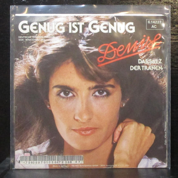 Denise - Genug Ist Genug 7" VG+ Vinyl 45 Big Mouth 6.14227 Germany 1984 - Shuga Records