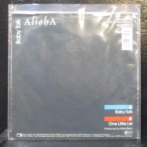 Alisha - Baby Talk / One Little Lie 7" VG+ Vinyl 45 Vanguard Germany 1986 - Shuga Records