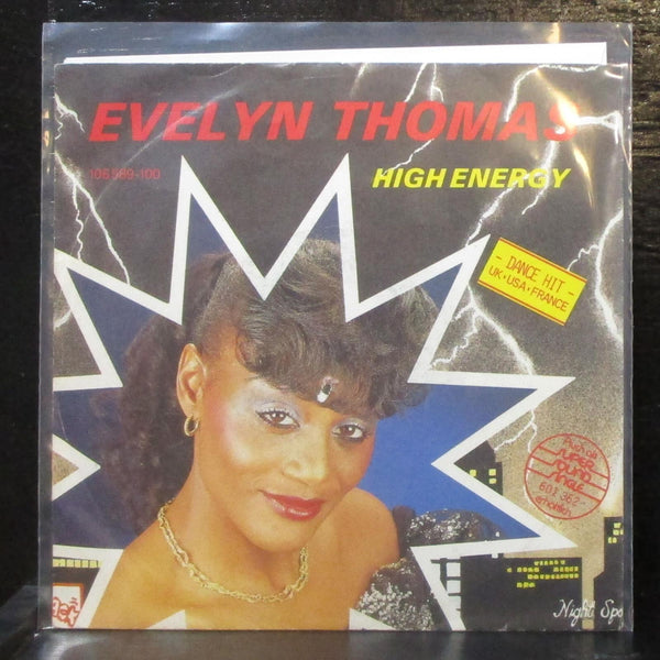 Evelyn Thomas - High Energy 7" VG+ Vinyl 45 Ariola 106 589 Germany 1984 - Shuga Records