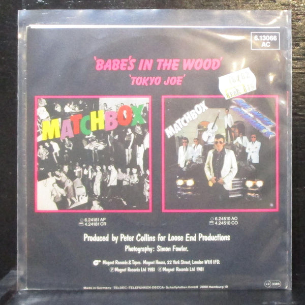 Matchbox - Babe's In The Wood / Tokyo Joe 7" Mint- Vinyl 45 Magnet Germany 1981 - Shuga Records