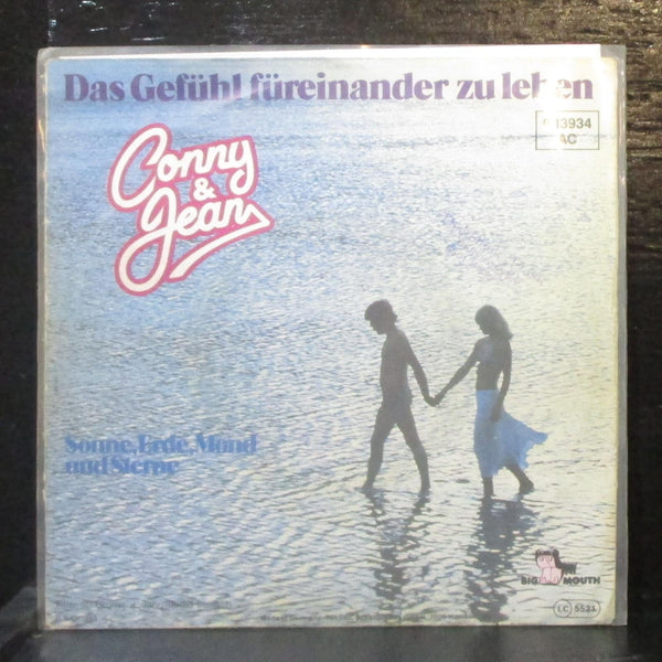Conny & Jean - Das Gefhl Freinander Zu Leben 7" VG+ Vinyl 45 Big Mouth Germany - Shuga Records