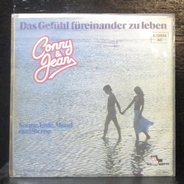 Conny & Jean - Das Gefhl Freinander Zu Leben 7" VG+ Vinyl 45 Big Mouth Germany - Shuga Records