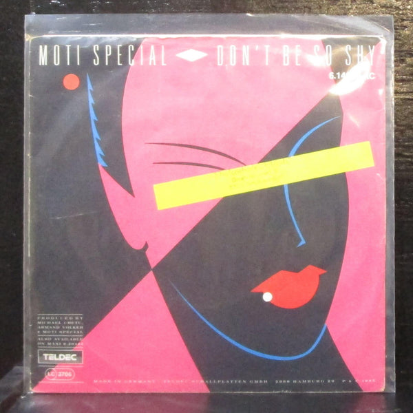 Moti Special - Don't Be So Shy / No Way 7" VG+ Vinyl 45 TELDEC Germany 1985 - Shuga Records