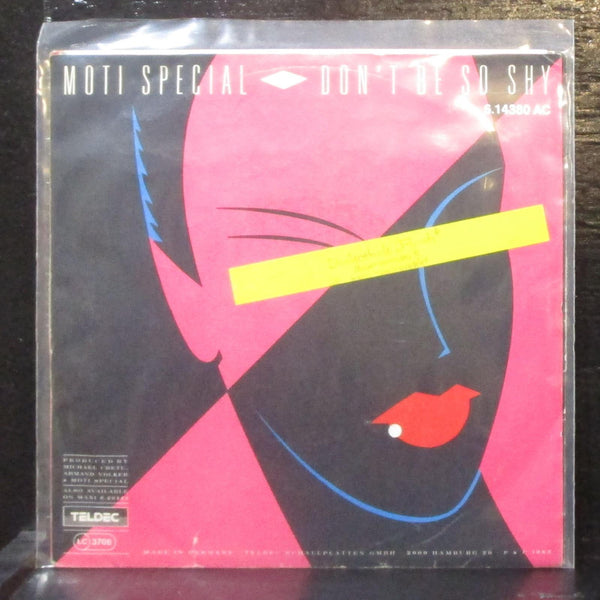 Moti Special - Don't Be So Shy / No Way 7" VG+ Vinyl 45 TELDEC Germany 1985 - Shuga Records