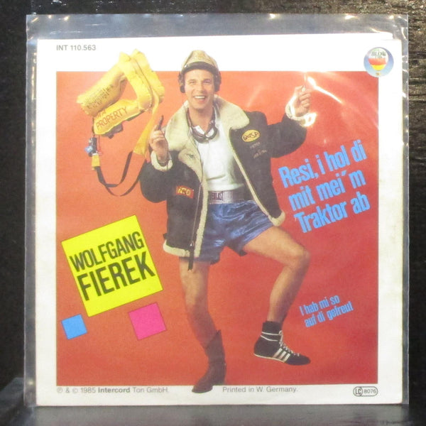 Wolfgang Fierek - Resi, I Hol Di Mit Mei'm Traktor Ab 7" VG+ Vinyl 45 Germany - Shuga Records