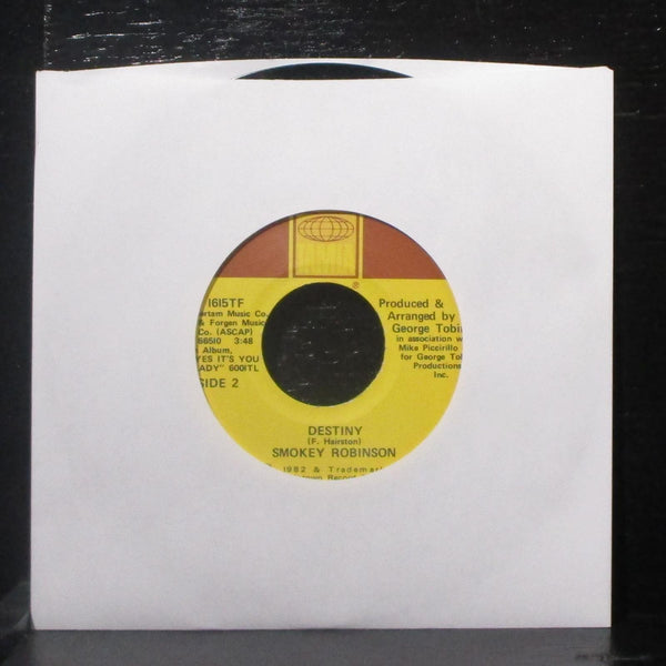 Smokey Robinson - Old Fashioned Love 7" Mint- Vinyl 45 Tamla 1615TF USA 1982 - Shuga Records