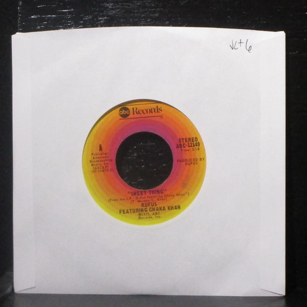 Rufus & Chaka Khan - Sweet Thing / Circles 7" VG+ Vinyl 45 ABC-12149 USA 1975 - Shuga Records