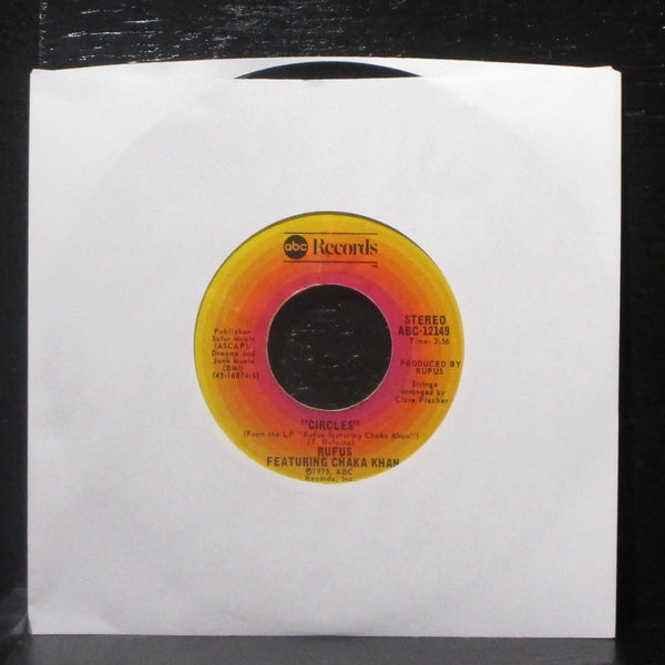 Rufus & Chaka Khan - Sweet Thing / Circles 7" VG+ Vinyl 45 ABC-12149 USA 1975 - Shuga Records
