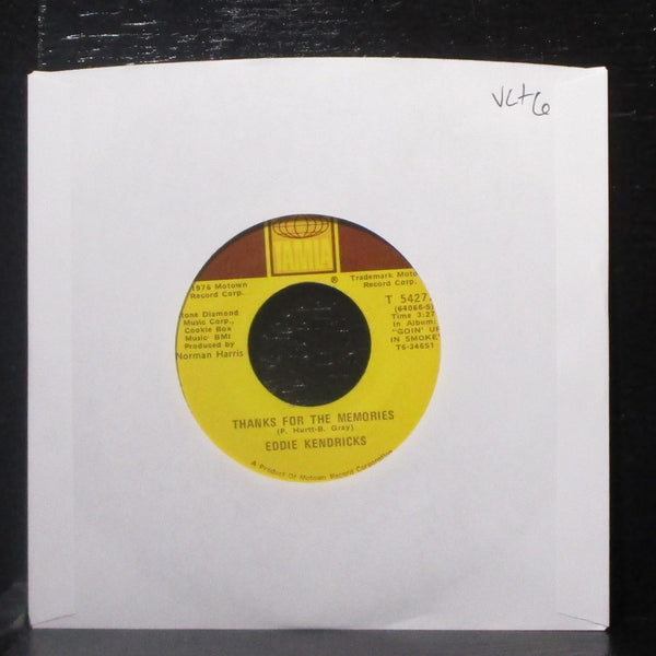 Eddie Kendricks - Goin' Up In Smoke 7" VG+ Vinyl 45 Tamla T 54277F USA 1976 - Shuga Records