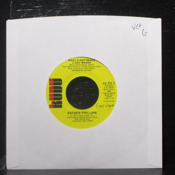 Esther Phillips - What A Diff'rence A Day Makes 7" VG+ Vinyl 45 Kudu KU-925 F - Shuga Records