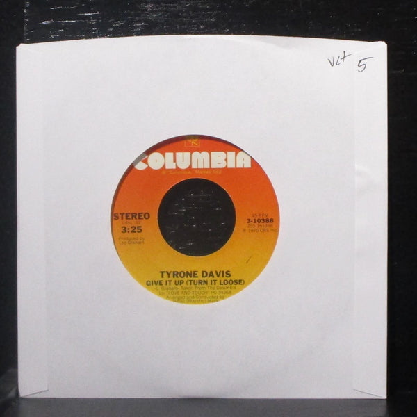 Tyrone Davis - Give It Up / You're Too Much 7" VG+ Vinyl 45 Columbia 3-10388 - Shuga Records