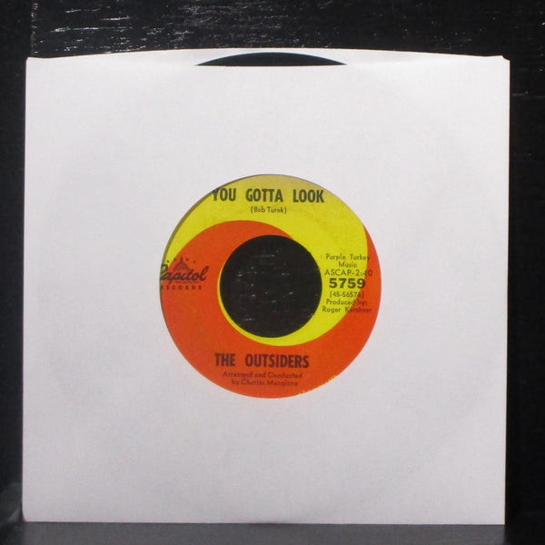 The Outsiders - Help Me Girl / You Gotta Look 7" VG Vinyl 45 Capitol 5759 USA - Shuga Records