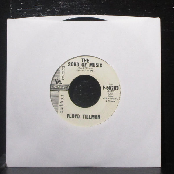 Floyd Tillman - It Just Tears Me Up 7" VG+ Promo Vinyl 45 Liberty F-55280 USA - Shuga Records