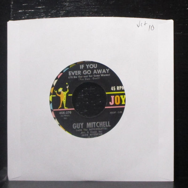 Guy Mitchell - If You Ever Go Away / Go Tiger, Go! 7" VG+ Vinyl 45 Joy 45K-270 - Shuga Records