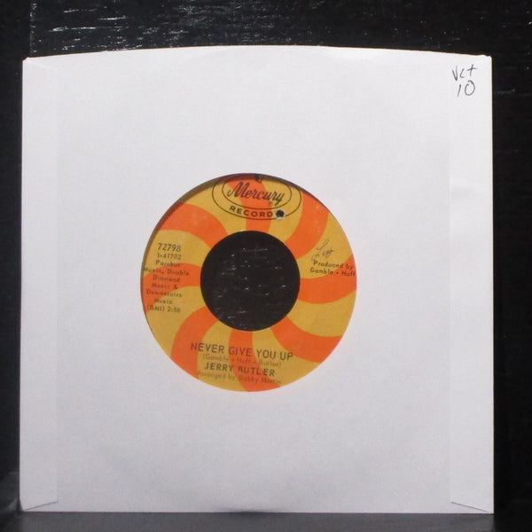 Jerry Butler - Never Give You Up / Beside You 7" VG+ Vinyl 45 Mercury 72798 USA - Shuga Records
