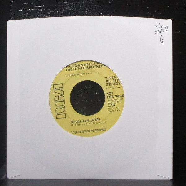 Freeman-Nehls & Other Brothers - Boom Bam Bump 7" VG Promo Vinyl 45 JH-10315 - Shuga Records