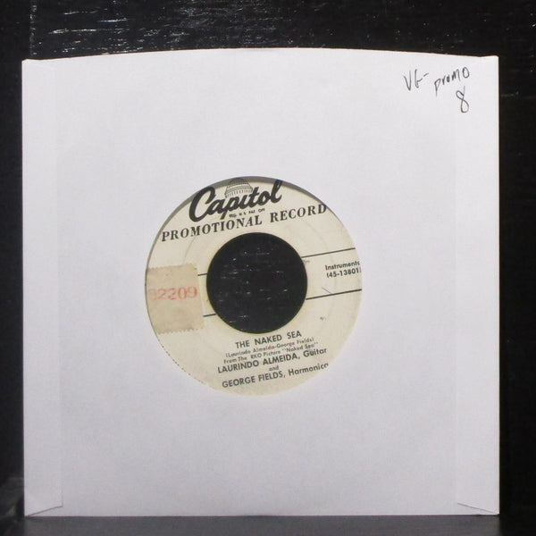 Laurindo Almeida & George Fields - The Naked Sea / Volcano 7" VG- Promo Vinyl 45 - Shuga Records