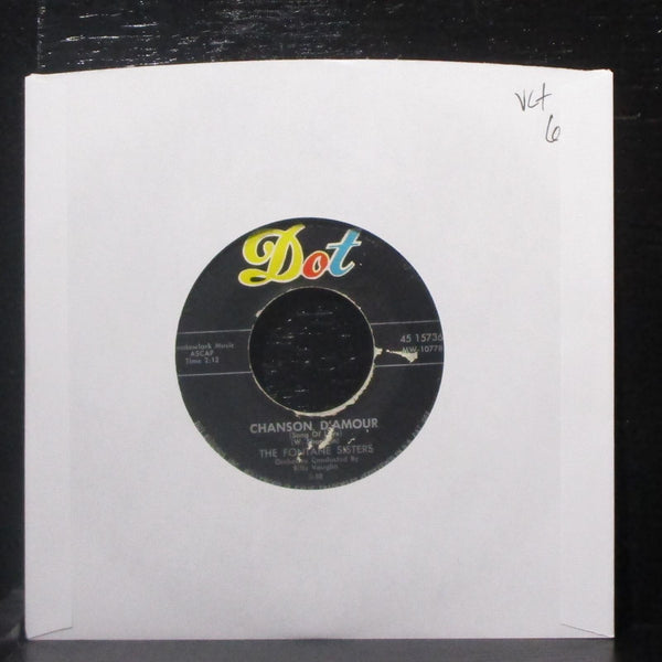 The Fontane Sisters - Chanson D'amour / Cocoanut Grove 7" VG+ Vinyl 45 Dot 1958 - Shuga Records