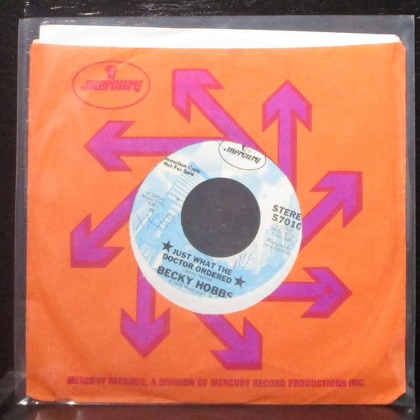 Becky Hobbs - Just What The Doctor Ordered 7" Mint- Promo Vinyl 45 Mercury 57010 - Shuga Records