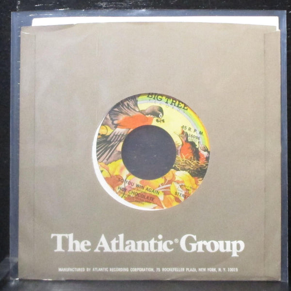 Hot Chocolate - So You Win Again 7" VG+ Vinyl 45 Big Tree BT 16096 USA 1977 - Shuga Records