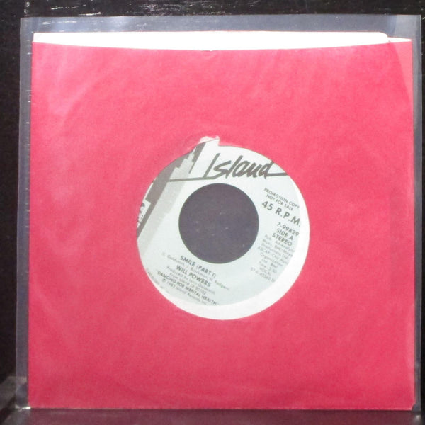 Will Powers - Smile (Part I) 7" Mint- Promo Vinyl 45 Island 7-99829 USA 1983 - Shuga Records