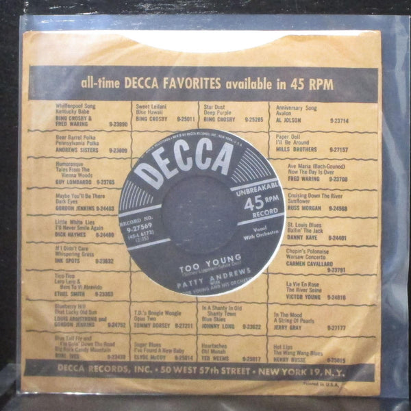 Andrews Sisters - Gotta Find Somebody To Love 7" VG+ Vinyl 45 Decca 9-27569 USA - Shuga Records