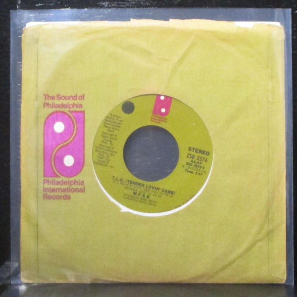 MFSB - T.L.C. / Love Has No Time Or Place 7" Mint- Vinyl 45 Phila Intl ZS8 3576 - Shuga Records