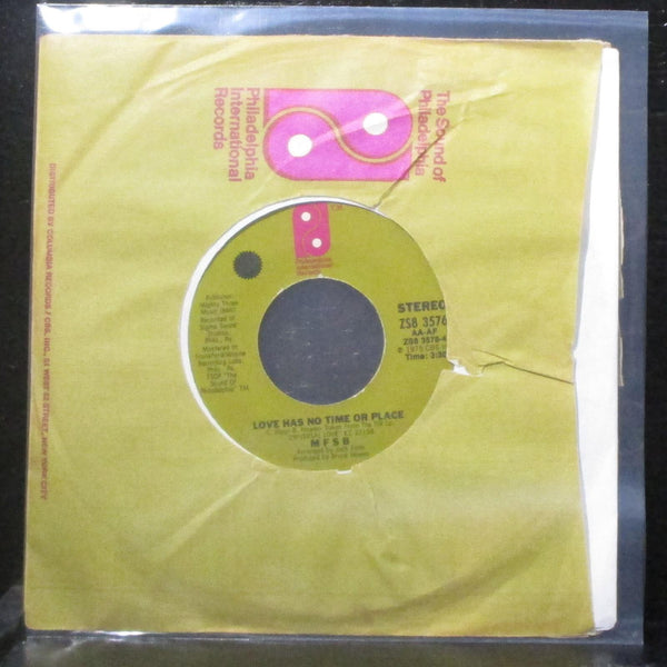MFSB - T.L.C. / Love Has No Time Or Place 7" Mint- Vinyl 45 Phila Intl ZS8 3576 - Shuga Records