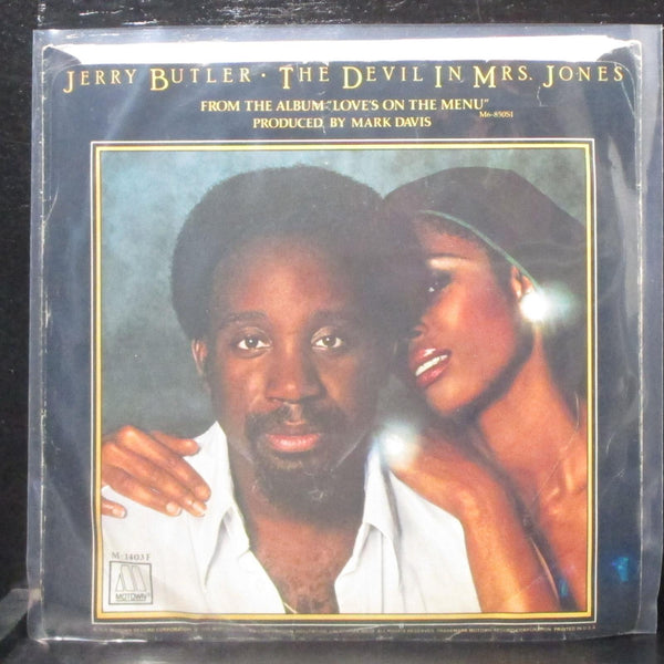 Jerry Butler - The Devil In Mrs. Jones 7" VG+ Vinyl 45 Motown M 1403 F USA 1976 - Shuga Records