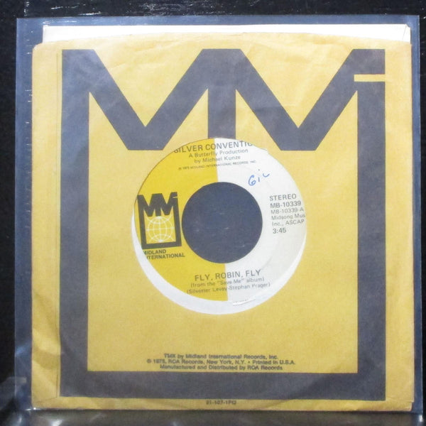 Silver Convention - Fly, Robin, Fly / Tiger Baby 7" Mint- Vinyl 45 Midland 1975 - Shuga Records