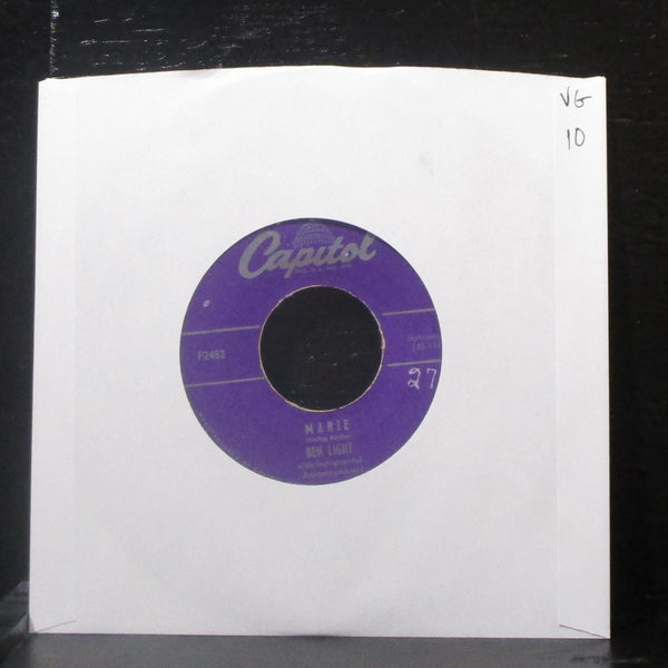 Ben Light - You Made All My Dreams Come True / Marie 7" VG Vinyl 45 Capitol 1953 - Shuga Records