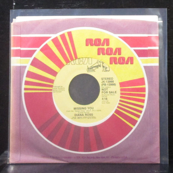 Diana Ross - Missing You 7" Mint- Promo Vinyl 45 RCA JK-13966 USA 1984 - Shuga Records