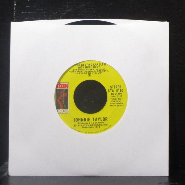 Johnnie Taylor - Poor Make Believer 7" VG+ Vinyl 45 Stax STA 0193 USA 1973 - Shuga Records