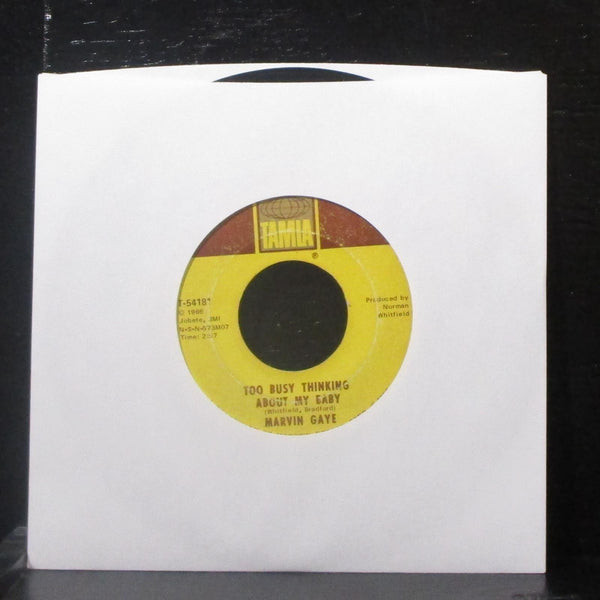 Marvin Gaye - Too Busy Thinking About My Baby 7" VG Vinyl 45 Tamla T-54181 - Shuga Records