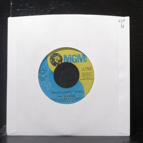 The Ovations & Louis Williams - Having A Party 7" VG+ Vinyl 45 MGM K 14623 USA - Shuga Records