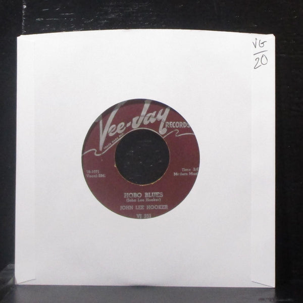 John Lee Hooker - Hobo Blues / Crawlin Kingsnake 7" VG Vinyl 45 VJ 331 USA 1959 - Shuga Records