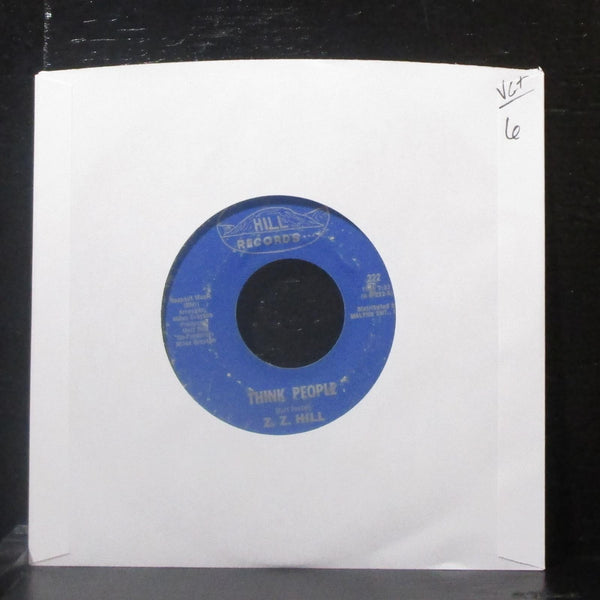 Z.Z. Hill - Think People / Don't Make Me Pay For His Mistakes 7" VG+ Vinyl 45 - Shuga Records