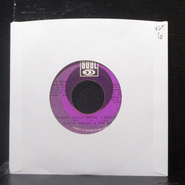 Gladys Knight & The Pips - Daddy Could Swear, I Declare 7" VG+ Vinyl 45 S 35105F - Shuga Records