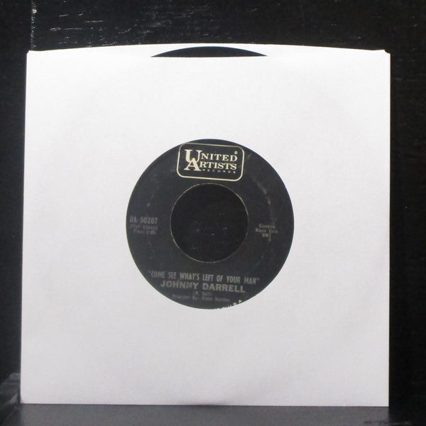 Johnny Darrell - Passin' Through / Come See What's Left... 7" VG+ Vinyl 45 UA - Shuga Records