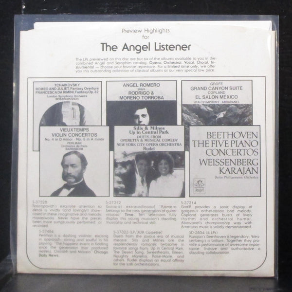 Various - The Angel Listener, Preview 7" Mint- Promo Vinyl 33 SPRO-8926 USA 1981 - Shuga Records