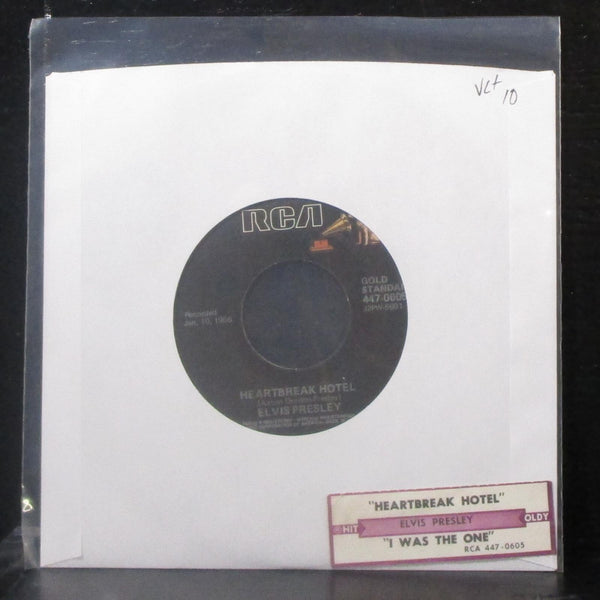 Elvis Presley - Heartbreak Hotel / I Was The One 7" VG+ Vinyl 45 RCA 447-0605 - Shuga Records