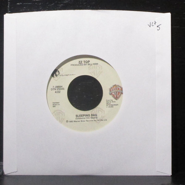 ZZ Top - Sleeping Bag / Party On The Patio 7" VG+ Vinyl 45 WB 7-28884 USA 1985 - Shuga Records