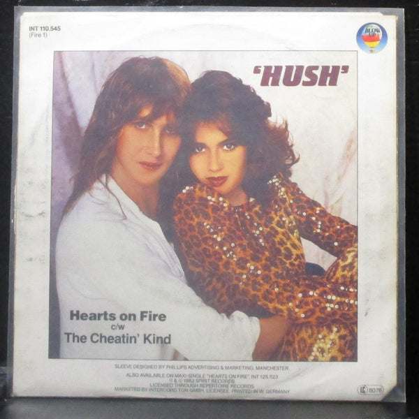 Hush - Hearts On Fire 7" Mint- Vinyl 45 Blow Up INT 110.545 Germany 1983 - Shuga Records