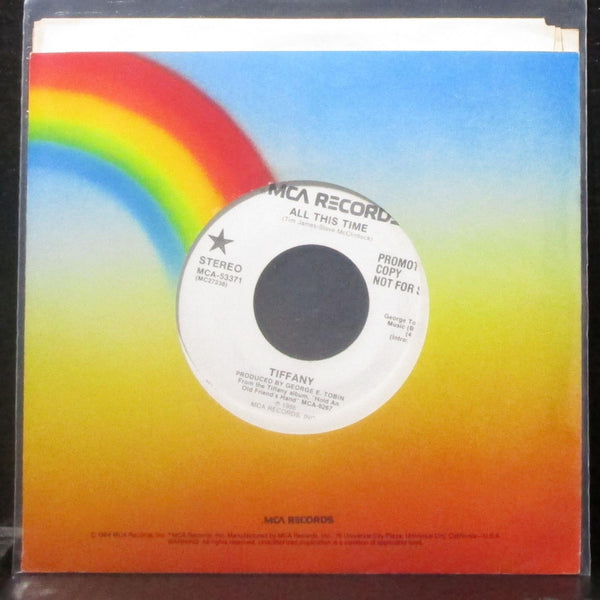 Tiffany - All This Time 7" VG+ Promo Vinyl 45 MCA-53371 USA 1988 - Shuga Records