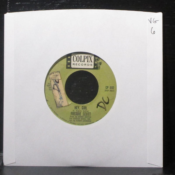 Freddie Scott - Hey, Girl / The Slide 7" VG Vinyl 45 Colpix CP 692 USA 1963 - Shuga Records