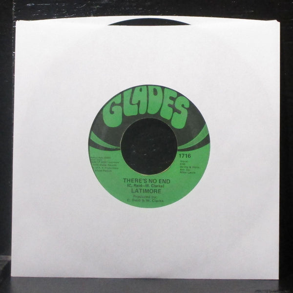Latimore - Stormy Monday / There's No End 7" VG+ Vinyl 45 Glades 1716 USA 1973 - Shuga Records