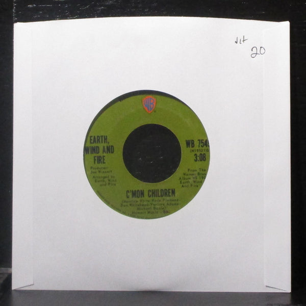 Earth, Wind & Fire - I Think About Lovin' You 7" VG+ Vinyl 45 WB 7549 USA 1971 - Shuga Records