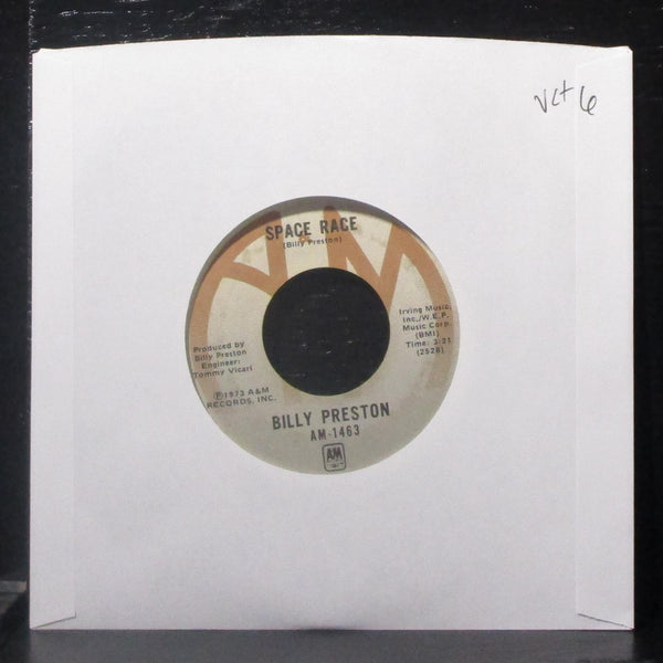 Billy Preston - Space Race / We're Gonna Make It 7" VG+ Vinyl 45 AM-1463 USA - Shuga Records