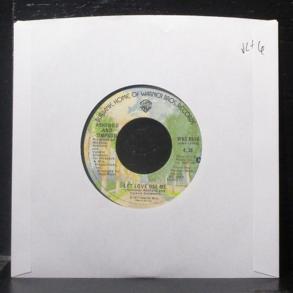 Ashford & Simpson - Don't Cost You Nothing 7" VG+ Vinyl 45 WBS 8514 USA 1977 - Shuga Records