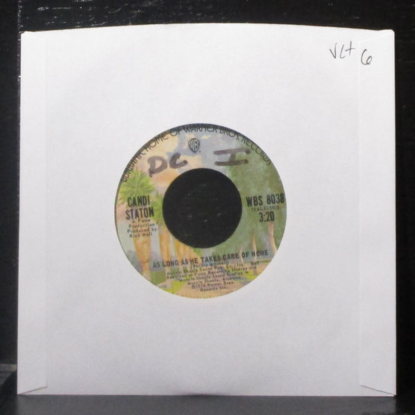 Candi Staton - As Long As He Takes Care Of Home 7" VG+ Vinyl 45 WBS 8038 USA - Shuga Records